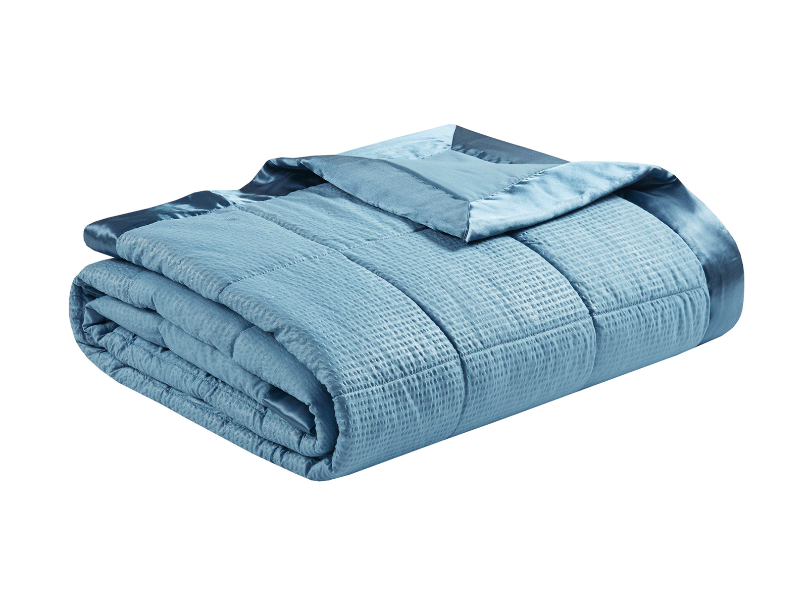 Madison Park Twin Cambria Premium Down Alternative Blanket | Slate Blue